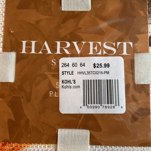 NWT set of 4 Harvest fall placemats. Used 1 time set of 4 placemats. - Picture 2 of 4